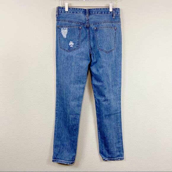 Blue Faith | Distressed Straight Leg Jeans Sz 5 - Picture 2 of 6